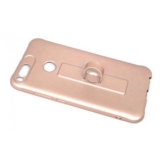 Silicone Case Motomo With Finger Ring For Xiaomi Mi A1 Pink / Gold